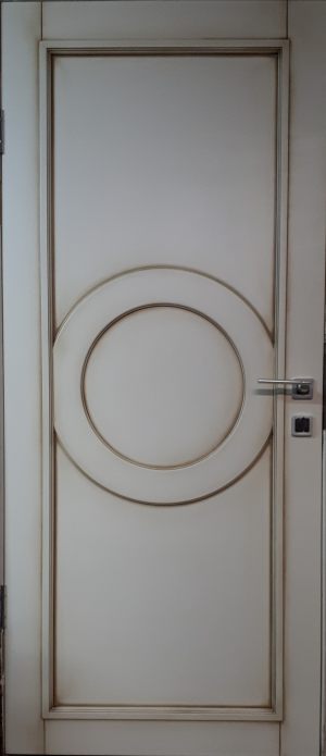 Межкомнатная дверь в профиле массив (эмаль с патиной) Краснодар
